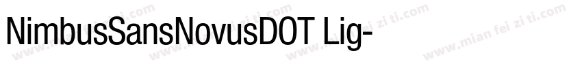 NimbusSansNovusDOT Lig字体转换